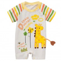 Toddler Bodysuit Baby Romper Infant Onesies Creep Short Sleeves Little Giraffe