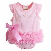 Little Princess Baby Girl Bodysuit Infant Onesies Toddler One-piece Romper PINK