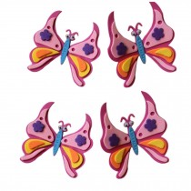 Set of 3 Nursery Wall Stickers for Room Decoration Butterfly Style