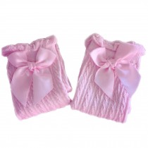 Baby Socks Lovely Bow Cotton Summer Infant Stocking 1-4 Years Old(Pink)