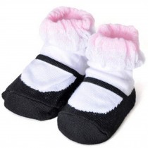 Baby Socks Lovely Cotton Summer Infant Socks 0-12 Months(White??Black)