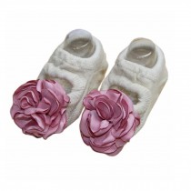 [Beige] Creative and Cute Baby Girls Socks Low Cut Socks, 2 Pairs