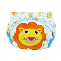 Set of 2 Yellow Lion Pattern Baby Training Pants Babies Diapers, M
