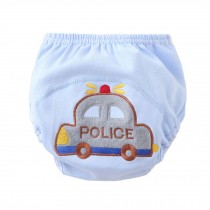 2 PCS Blue Car Pattern Newborn Baby Diapers Babies Training Pants, M