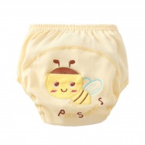 2 PCS Lovely Cartoon Baby Diapers with Bee Pattern M Size Pants