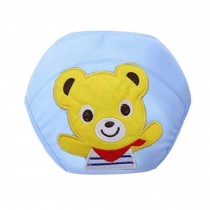 2 PCS Blue Color Bear Pattern Training Pants for Baby Diapers, M