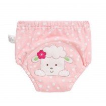 2 PCS PINK Cotton Material Potty Training Pants Baby Diapers Reusable