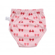 2 Pieces Of Bow-Knot Pattern Breathable Leakproof Baby Diapers