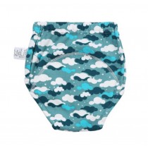 2 PCS Blue Sky & White Clouds Pattern Baby Cotton Training Pants Diapers