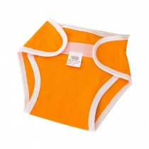 Washable Adjustable Orange Cotton Infant Baby Diapers