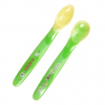 A Pair Of Temperature Sensing Color-changing Spoon(Green)