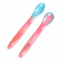 A Pair Of Temperature Sensing Color-changing Spoon(Pink)