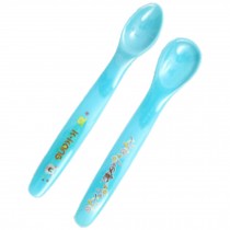 A Pair Of Temperature Sensing Color-changing Spoon(Blue)