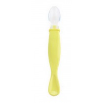BEST Baby Feeding Spoons Children's Tableware Silicon Spoon(Yellow)