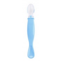 BEST Baby Feeding Spoons Children's Tableware Silicon Spoon(Blue)