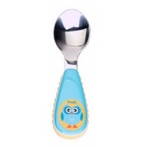 BEST Baby Feeding Spoons Children's Tableware Stainless Steel Spoon(Blue Owl)