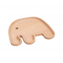 Safe Lovely Tray/Baby Tableware For Baby Environmental Wooden(Elephant)