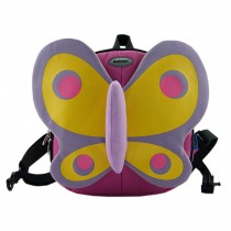Purple Butterfly Toddler Backpack Baby Luch Bag Infant Lovely Bag 1-4Y