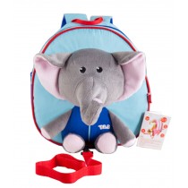 Korean Infant Knapsack Toddle Backpack Prevent From Getting Lose Blue Elephant