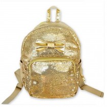 Baby Knapsack Infant Shining Backpack Prevent From Getting Lost(Golden)