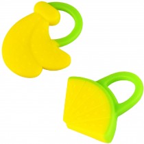 Newborn Infant Training Soft Teeting Toddler Relieving Teether BANANA&WATERMELON