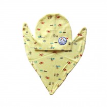 Yellow Style with Cute Cartoon Pattern Baby Suit Bib and Hood