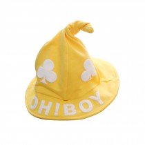 Yellow, Pure Cotton Comfortable Ventilate Children Cap/Kid Cap(Wizard Hat)