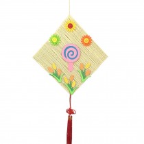 Set of 2 Lollipop Pattern Bamboo Curtain Hanging Decor Products for Nursery