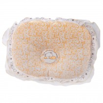 Yellow Newborn Prevent flat head Baby Anti-roll Infant Head Support Pillow 0-1Y