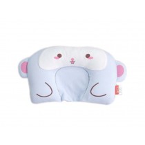 BLUE Monkey Pattern Cotton Baby Pillow Shape Prevent Flat Head Pillow
