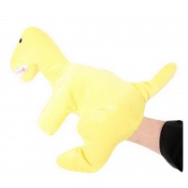 Cartoon hand puppet preschool educational toys for Toddler(Yellow Dinosaur)