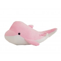 Lovely Dolphin Hand Hold Pillow Durable Plush Toy for Kids Great Gift Pink 37CM