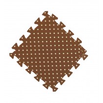Interlocking Foam Mats EVA Foam Floor Mats (4 Tiles) Brown Dot