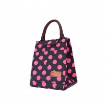 Fashion WaterProof Large Capacity Lunch Bag/Bags,Rose Red Dots