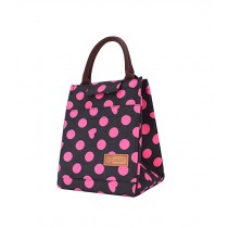 WaterProof Large Capacity Lunch Bag/Bags,Rose Red Dots Heart-shaped