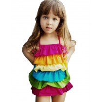 Beautiful Baby Girl Swimsuit Lovely Siamesed High Quality Swimsuit Multicolor
