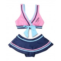 Beautiful Baby Girl Swimsuit Lovely Bikini Toddler Swimsuit Pink & Blue (1~3Y)
