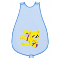 Vest Style Sleep Sack Baby Blanket Infant Swaddle Wearable Blanket Bear Blue