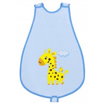 Vest Style Sleep Sack Baby Blanket Infant Swaddle Wearable Blanket Giraffe Blue