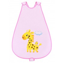 Vest Style Sleep Sack Baby Blanket Infant Swaddle Wearable Blanket Giraffe Pink