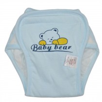 Washable Waterproof Baby Toddlers Pant Newborn Infant Reusable Diaper BLUE Bear