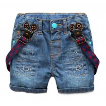 New Style Children's Wild Casual Suspender Trousers Age 2-5