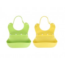 Waterproof Comfortable Baby Bib/Pinafore For Baby(Green+Yellow)