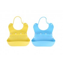 Fashionable Waterproof Comfy Baby Bib/Pinafore For Baby(Yellow+Blue)