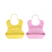 (Yellow+Pink)Fashionable Waterproof Comfortable Baby Bib/Pinafore For Baby