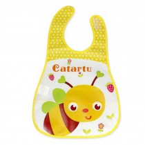 2 Pcs Pinafore For Baby,Cartoon Bee Showerproof Comfortable Baby Bib
