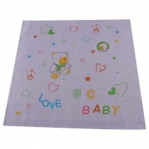 5 Pcs Cartoon Bear Baby's Cotton Bibs Infant Handkerchief Sweat Towel