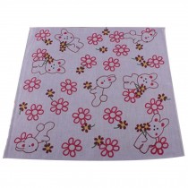 5 Pcs Lovely Flower Baby's Cotton Bibs Sweat Wash Towel Infant Handkerchief