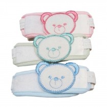 Random Color Bear Infant Diaper Fasteners Toddler Newborn Nappy Snappi Set of 3