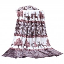 Deer Cartoon Summer Baby Towel Coral Carpet Air Conditioning Blanket